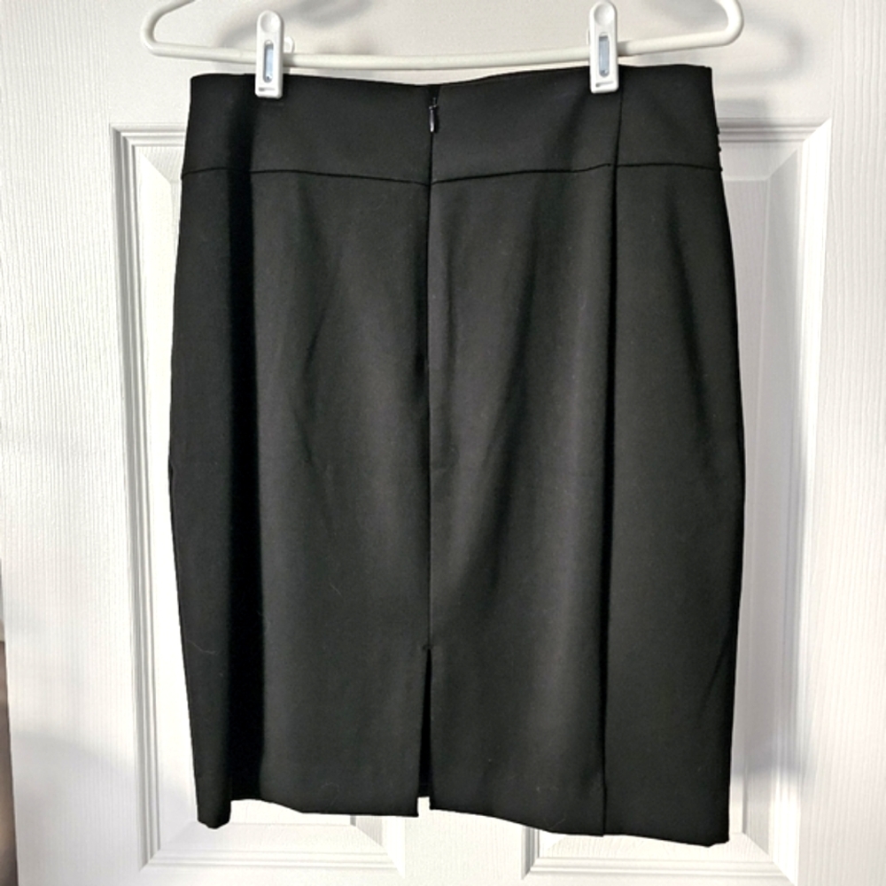 HP🎉 Express Black Pleated Pencil Skirt - Size 8 - Picture 4 of 12